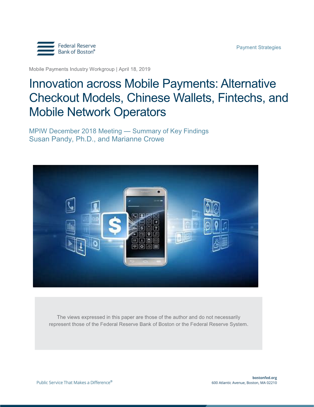 Innovation Across Mobile Payments: Alternative Checkout Models, Chinese Wallets, Fintechs, and Mobile Network Operators