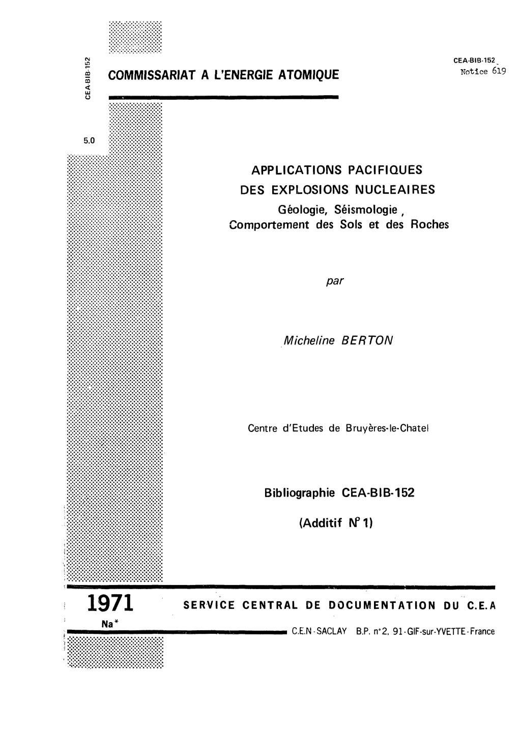 Commissariat a L'energie Atomique Applications