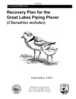 Recovery Plan for the Great Lakes Piping Plover (Charadrius Melodus)