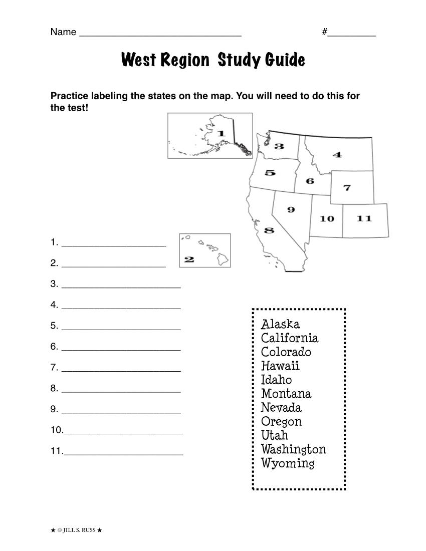 West Region Study Guide