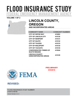 Lincoln County, Oregon and Incorporated Areas