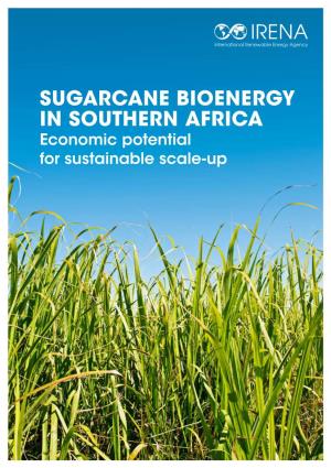 SUGARCANE BIOENERGY in SOUTHERN AFRICA Economic Potential for Sustainable Scale-Up © IRENA 2019