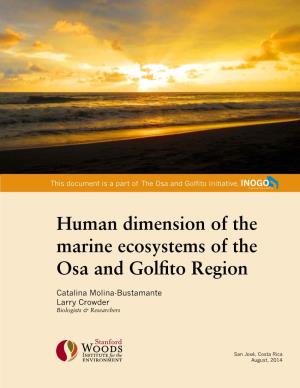 Marine Ecosystems Osa and Golfito 2014 Emv2