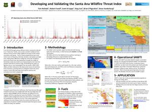 Santa Ana Wildfire Threat Index