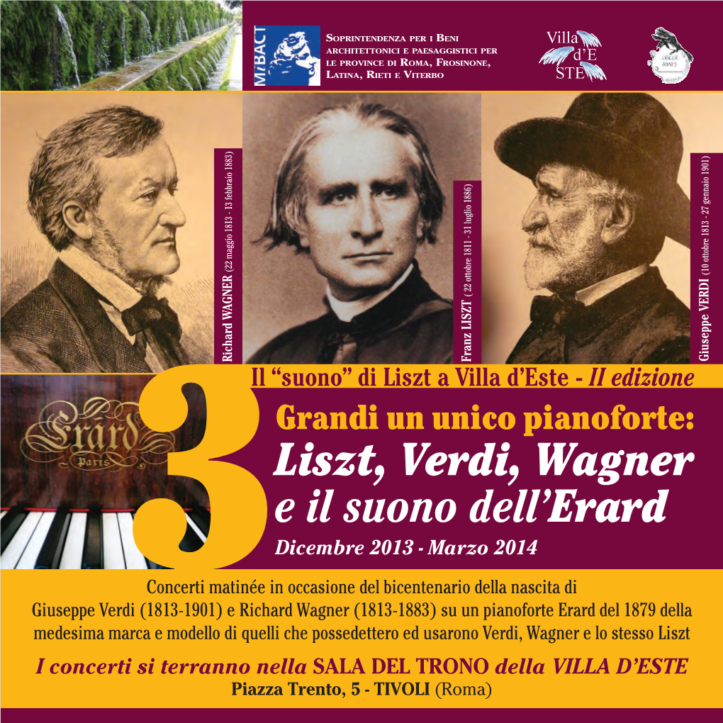 Liszt, Verdi, Wagner E Il Suono Dell'erard