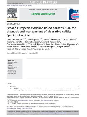 Second European Evidence-Based Consensus on the Diagnosis and Management of Ulcerative Colitis: Special Situations