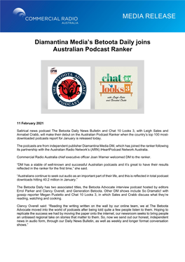 Commercial Radio Australia Chief Executive Officer Joan Warner Welcomed DM to the Ranker