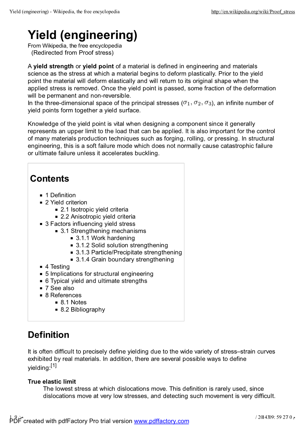 Yield (Engineering) - Wikipedia, the Free Encyclopedia