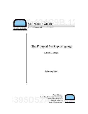 The Physical Markup Language