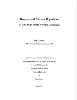 Biological and Chemical Degradation of Azo Dyes Under Aerobic Conditions