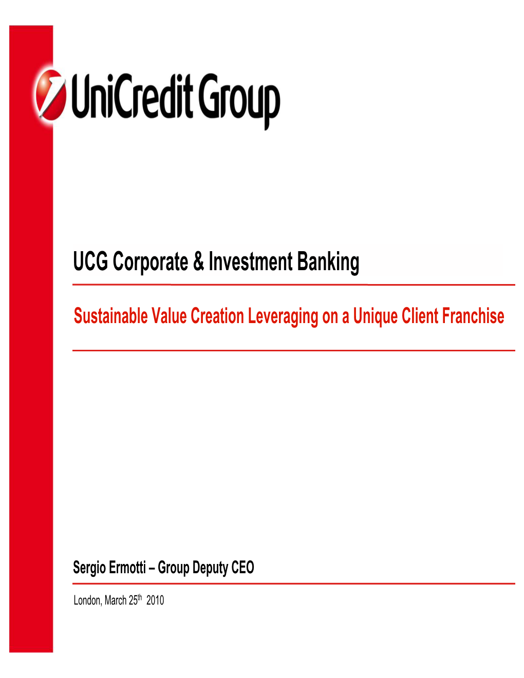 UCG Corporate & Investment Banking