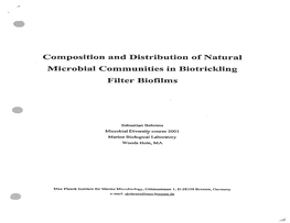 Behrens, S. Composition and Distribution of Natural Microbial