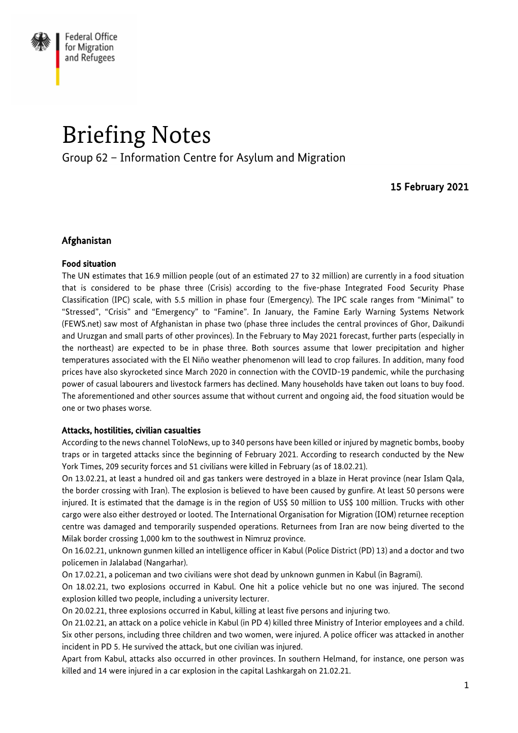 Briefing Notes KW08