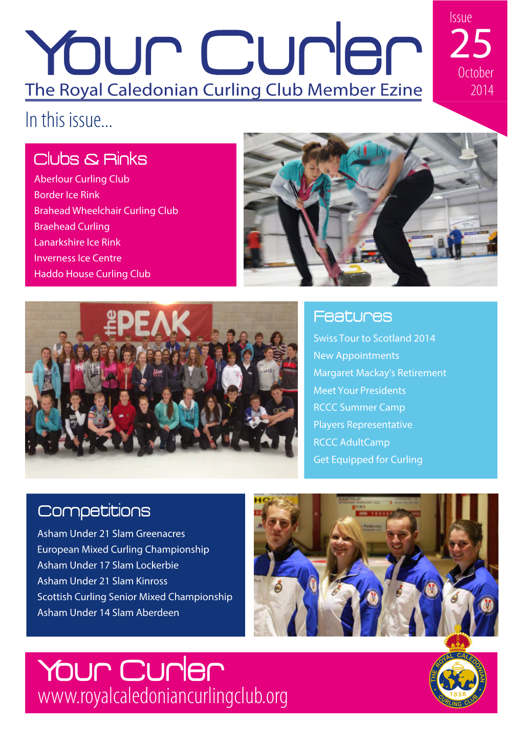 Your Curler October the Royal Caledonian Curling Club Member Ezine 2014 in This Issue