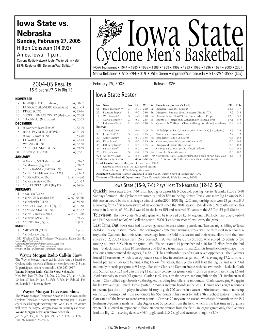 Cyclone Men's Basketball