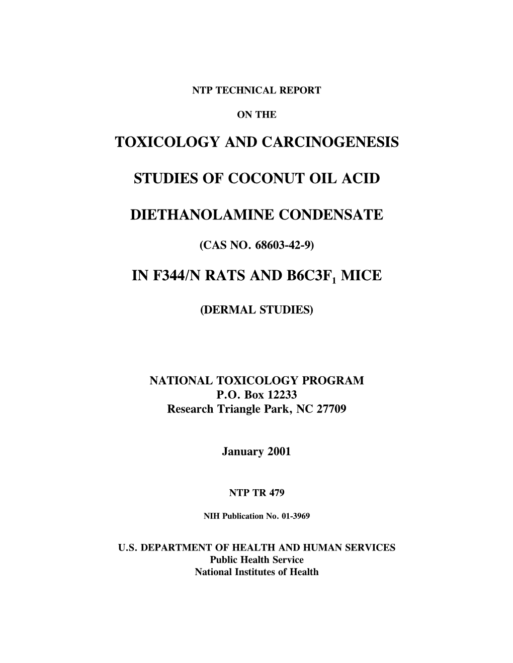 TR-479: Coconut Oil Acid Diethanolamine Condensate