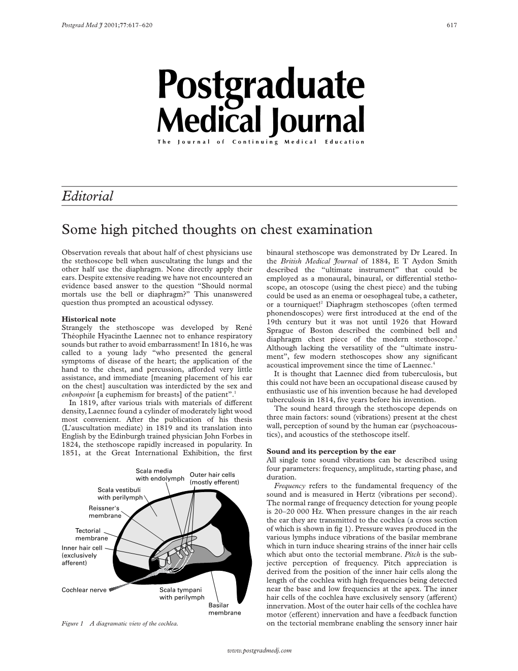 Editorial Some High Pitched Thoughts on Chest Examination