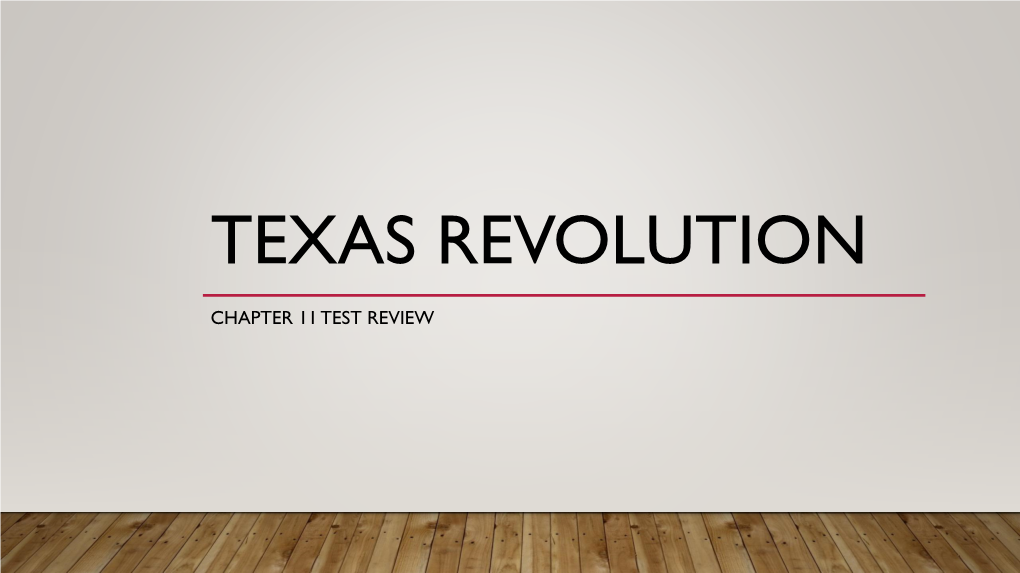 Texas Revolution