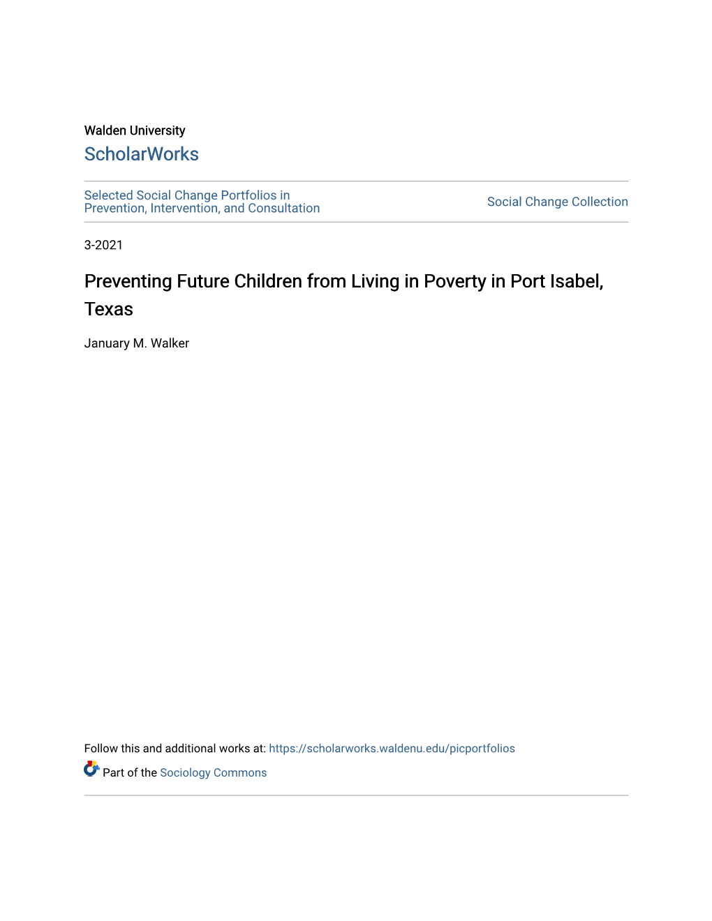 Preventing Future Children from Living in Poverty in Port Isabel, Texas