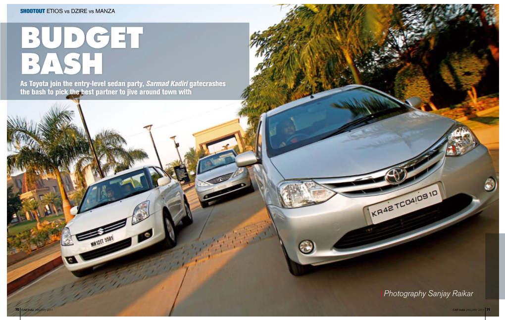Budget Bash As Toyota Join the Entry-Level Sedan Party, Sarmad Kadiri Gatecrashes the Bash to Pick the Best Partner to Jive Around Town With