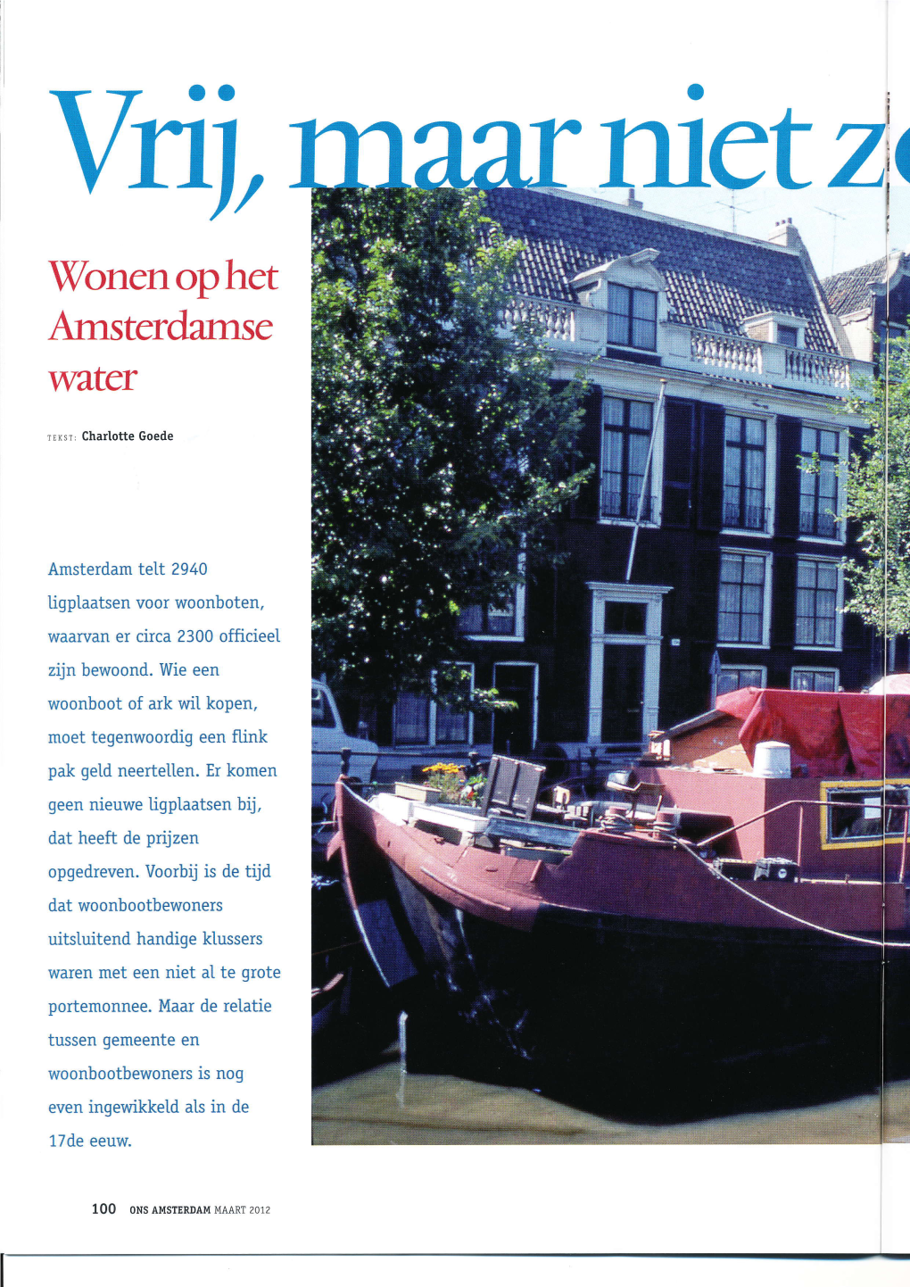 W'onenophet Amsterdamse Water Rrrsr, Charlotte Goede