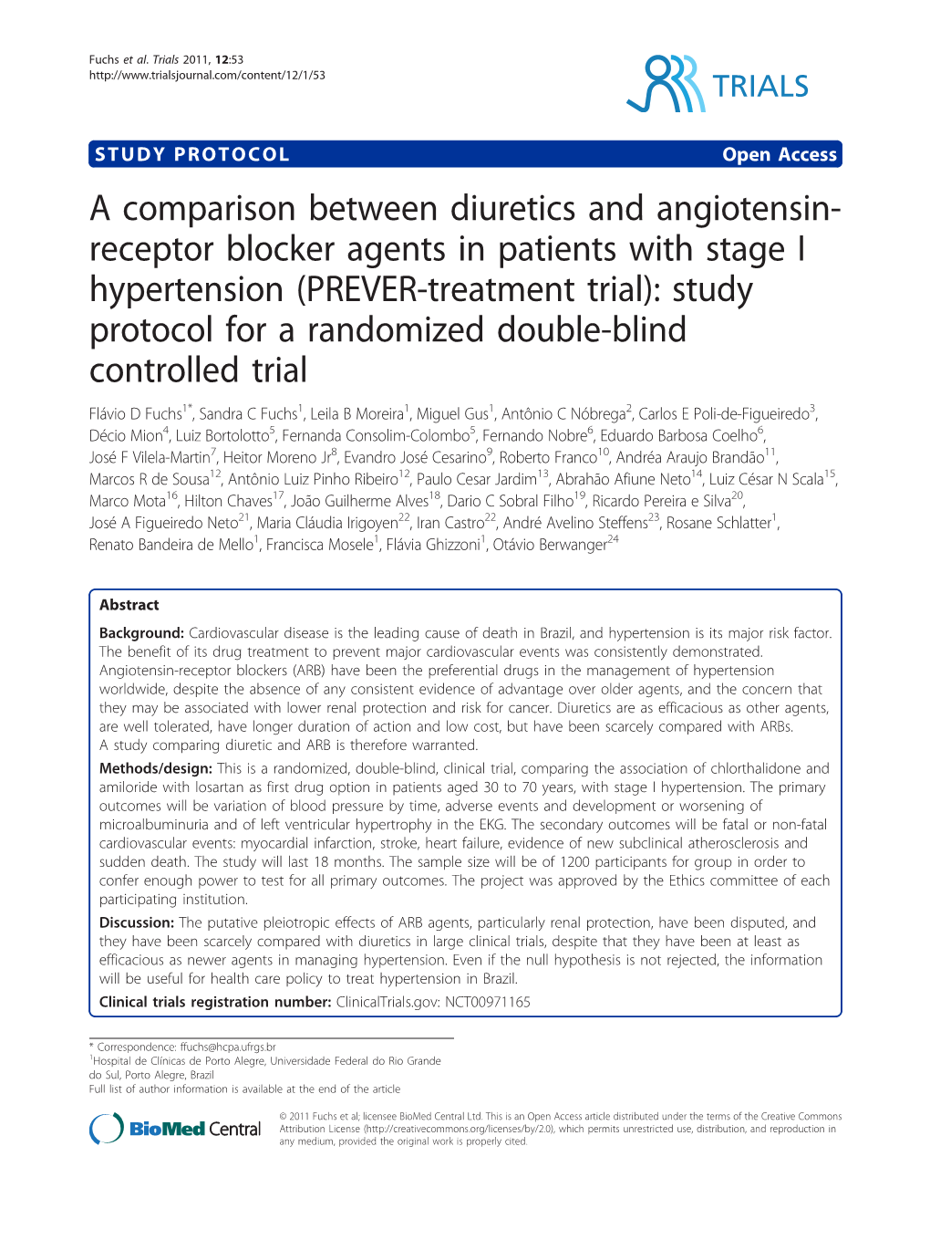 A Comparison Between Diuretics and Angiotensin