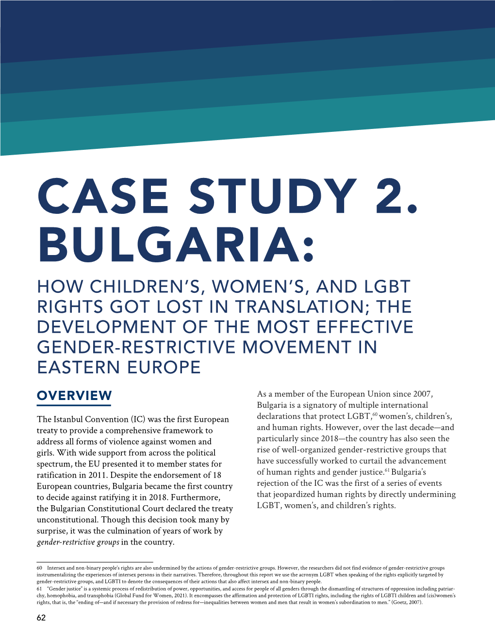 Case Study 2. Bulgaria