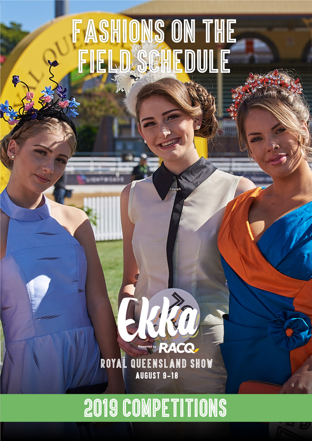 Fashions on the Field Schedule