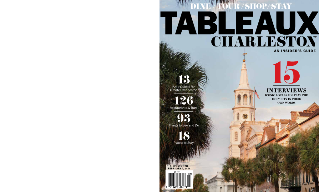 Tableaux Charleston an Insider’S Guide