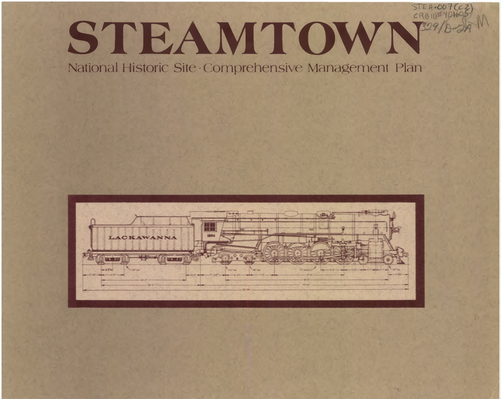 Comprehensive Management Plan, Steamtown National Historic Site