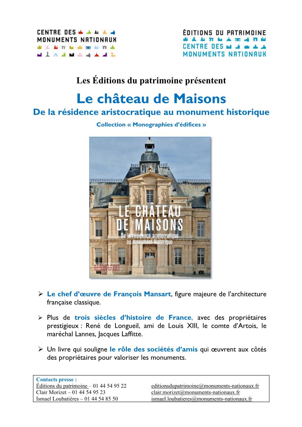 Le Château De Maisons De La Résidence Aristocratique Au Monument Historique