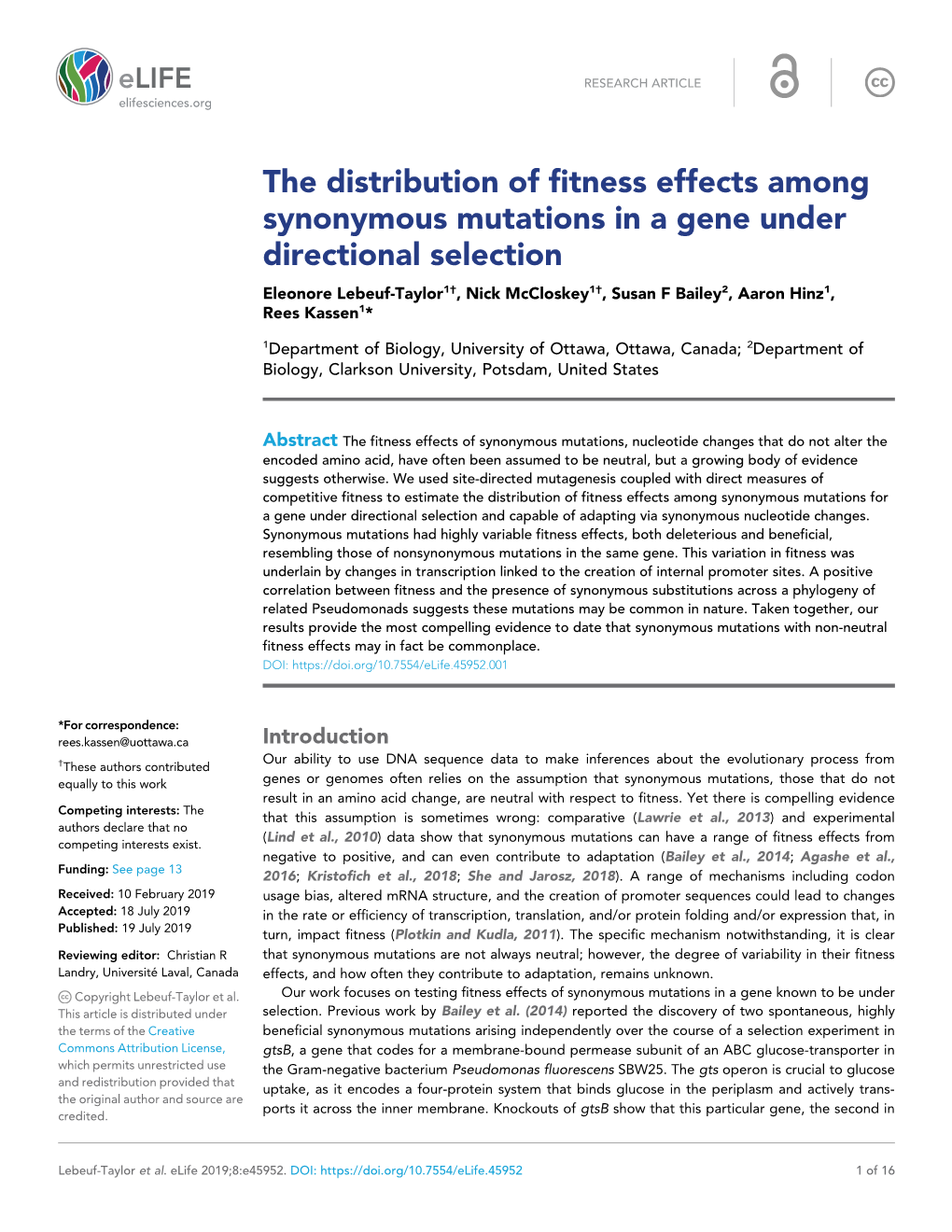 The Distribution of Fitness Effects Among Synonymous Mutations in A