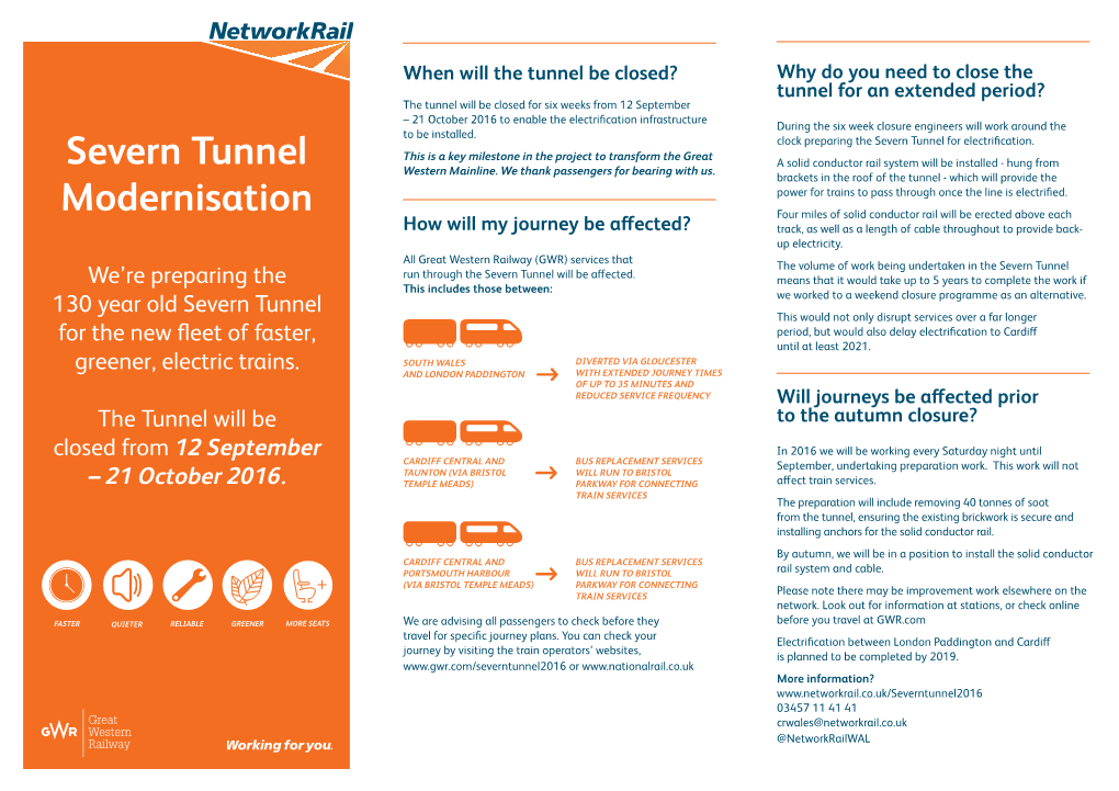 Severn Tunnel Modernisation