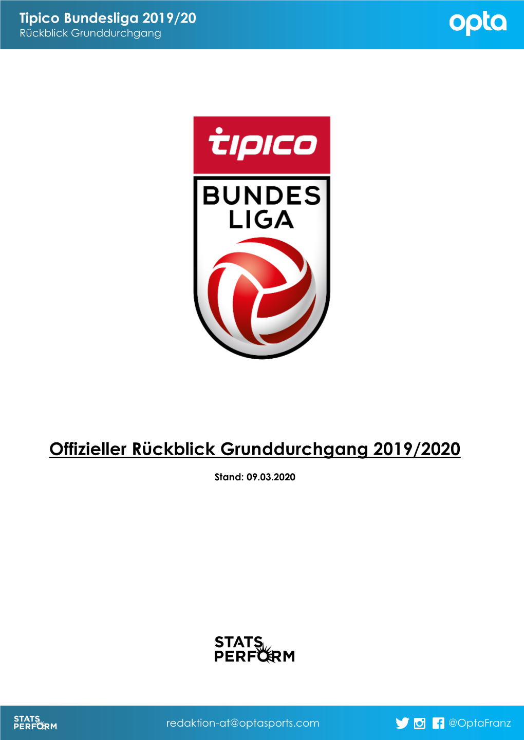 Offizieller Rückblick Grunddurchgang 2019/2020