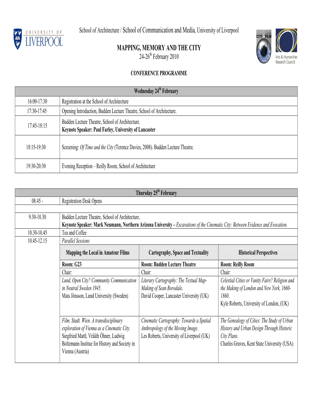 To Download Conference Programme