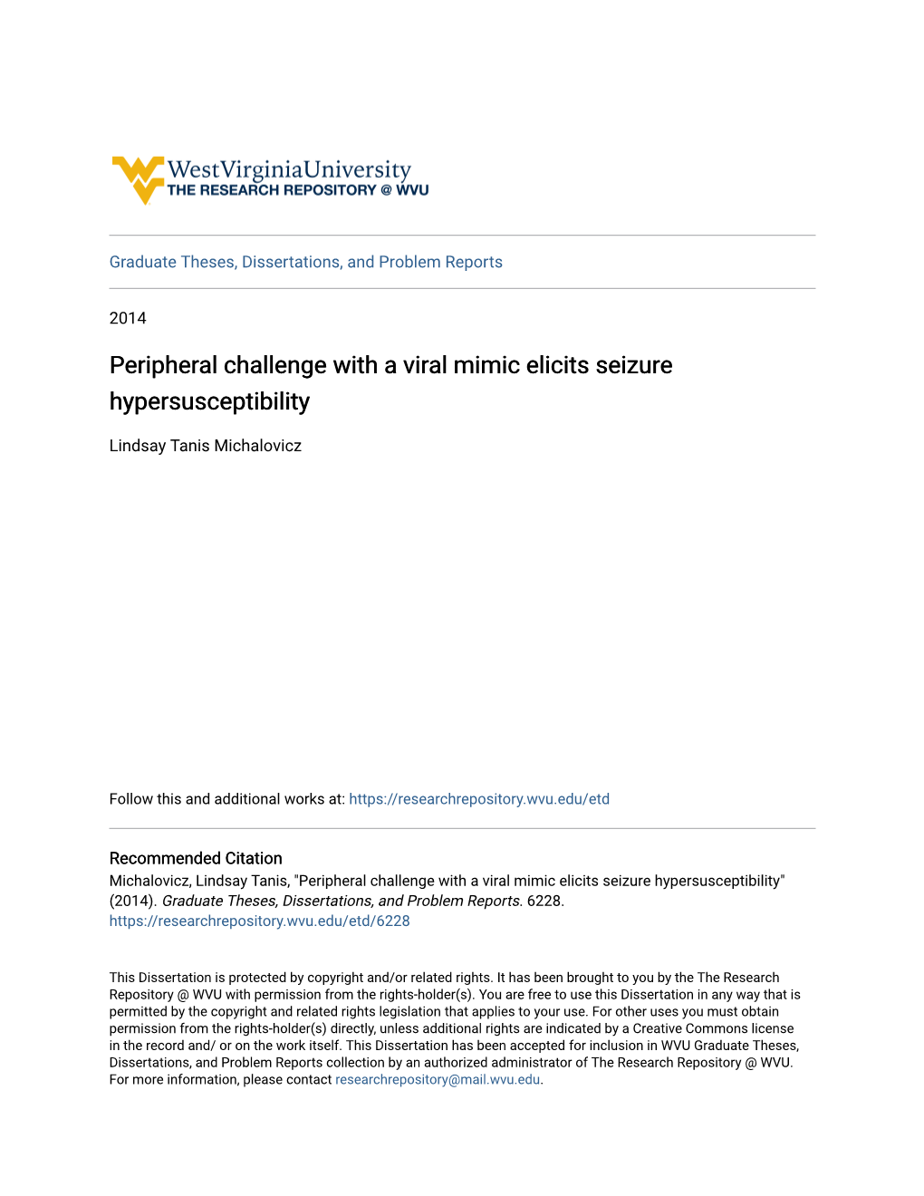 Peripheral Challenge with a Viral Mimic Elicits Seizure Hypersusceptibility