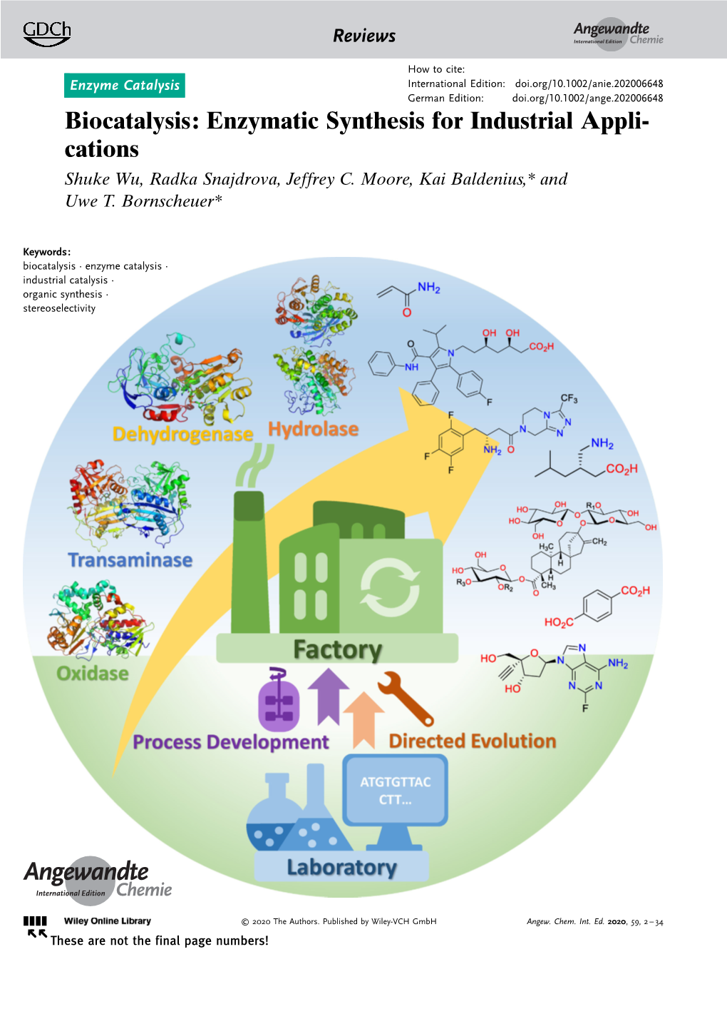 Biocatalysis: Enzymatic Synthesis for Industrial Applications