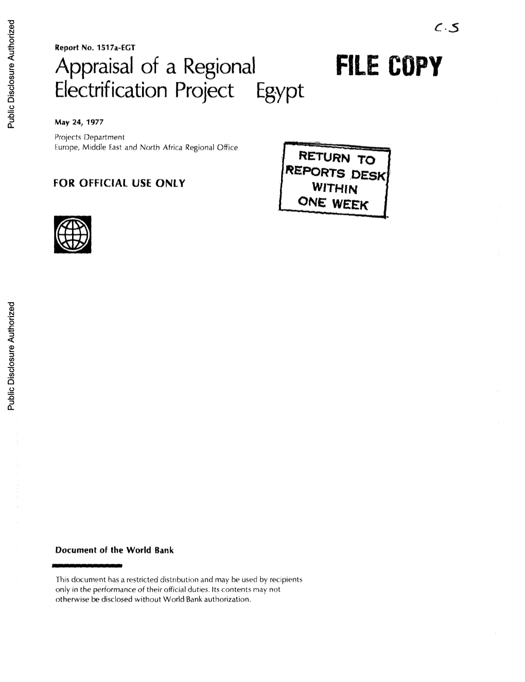 World Bank Document