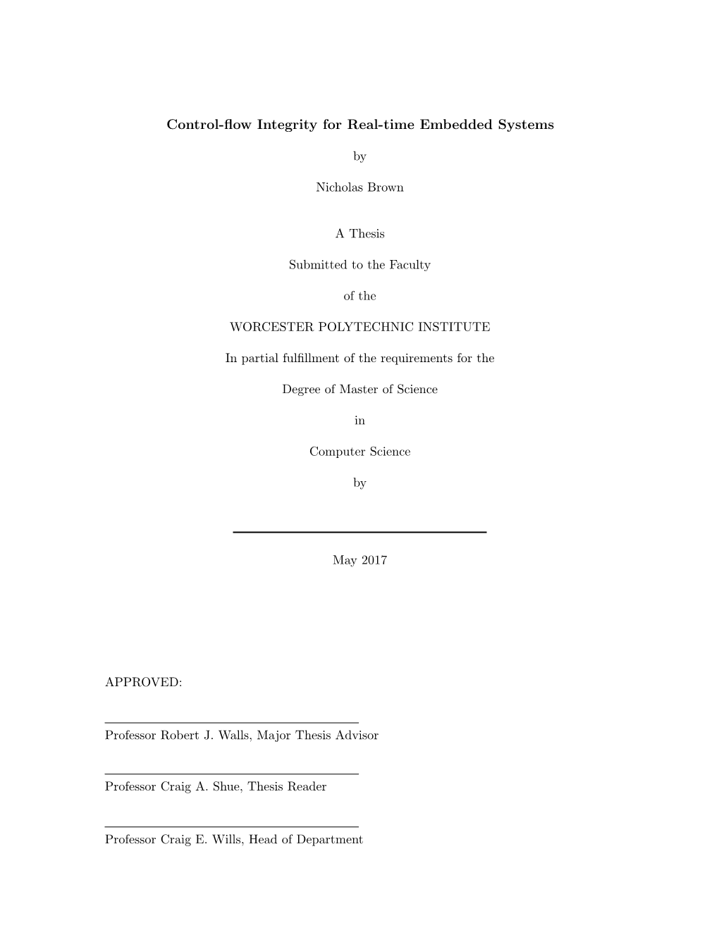 Control-Flow Integrity for Real-Time Embedded Systems