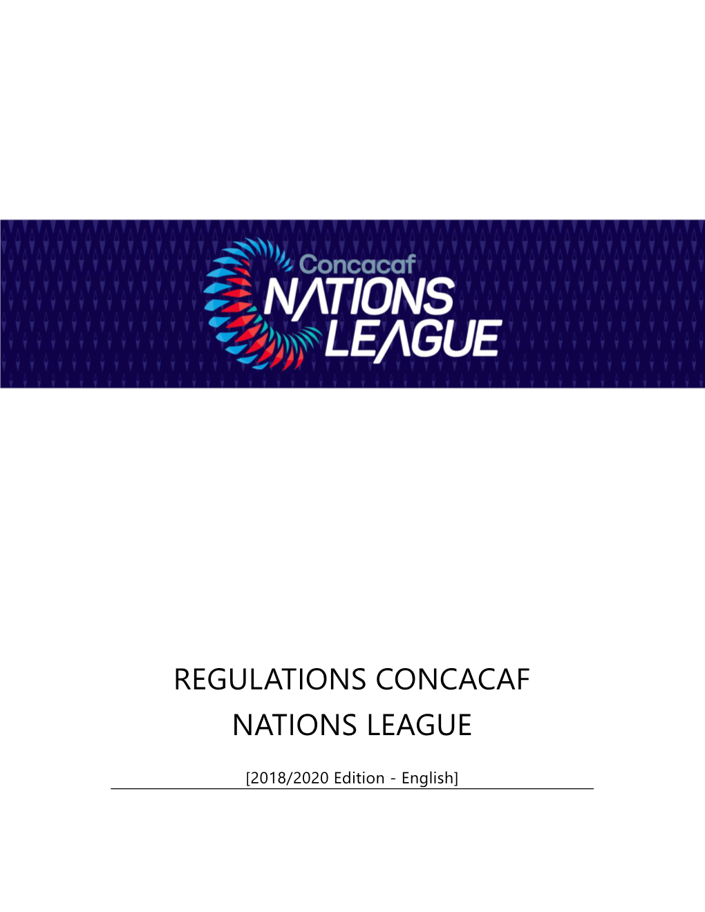 Regulations Concacaf Nations League