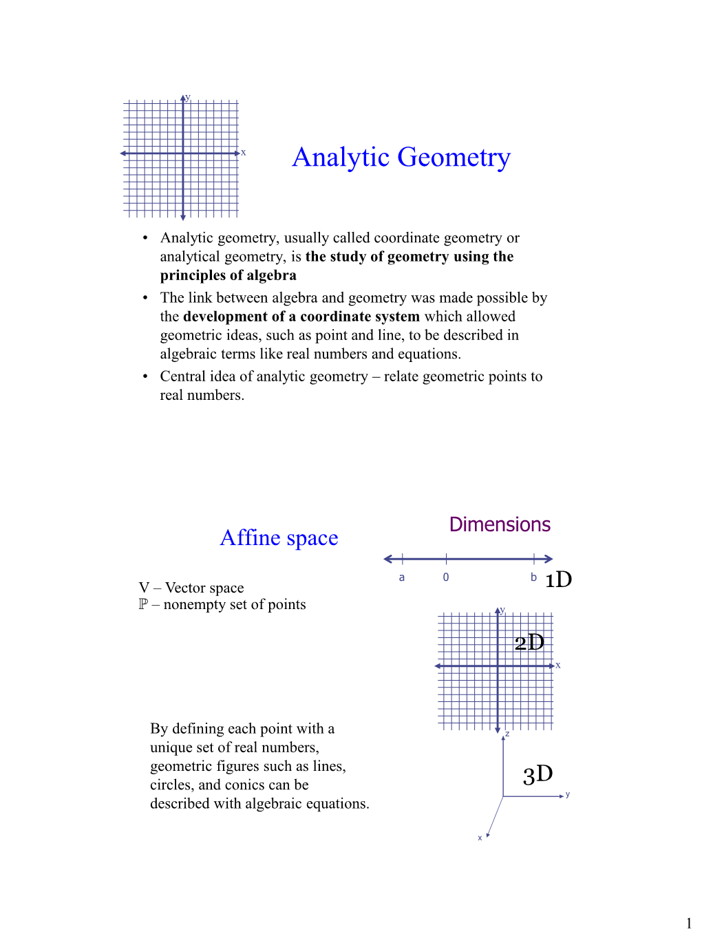 Ch 6 Analytic Geometry