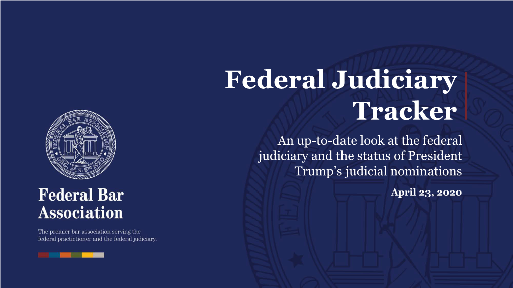 Federal Judiciary Tracker