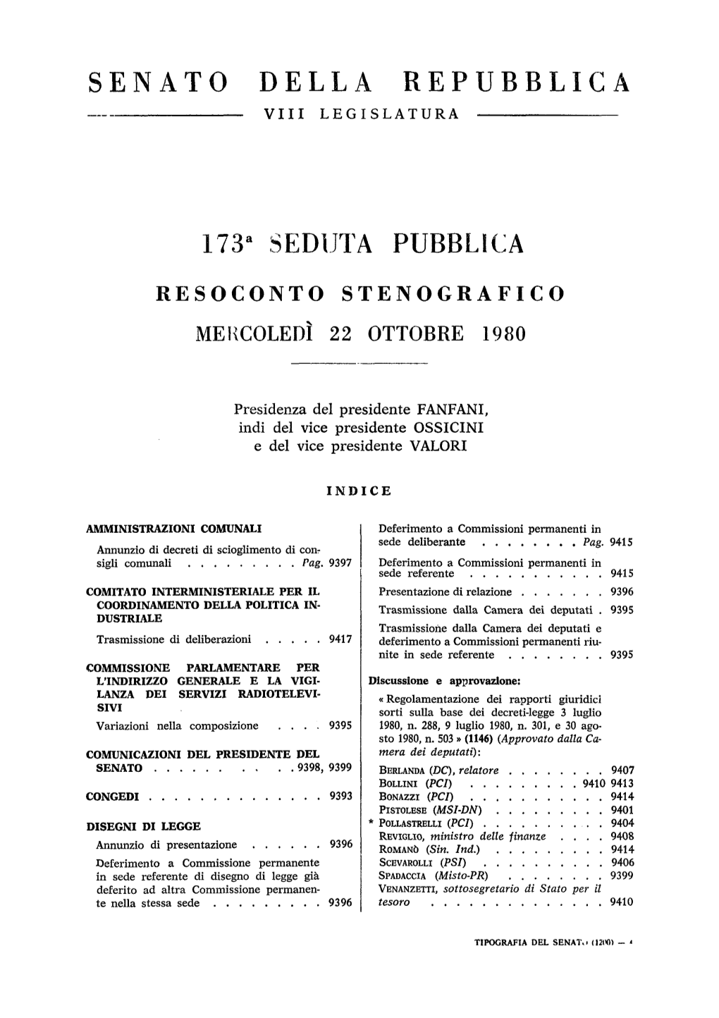 Senato Della Repubblica Viii Legislatura