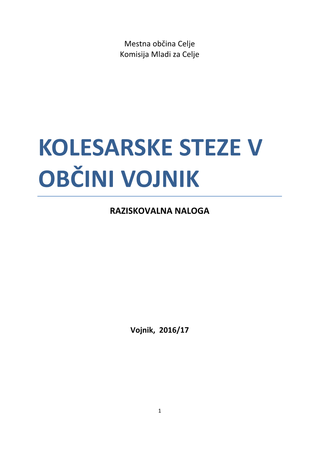 Kolesarske Steze V Občini Vojnik