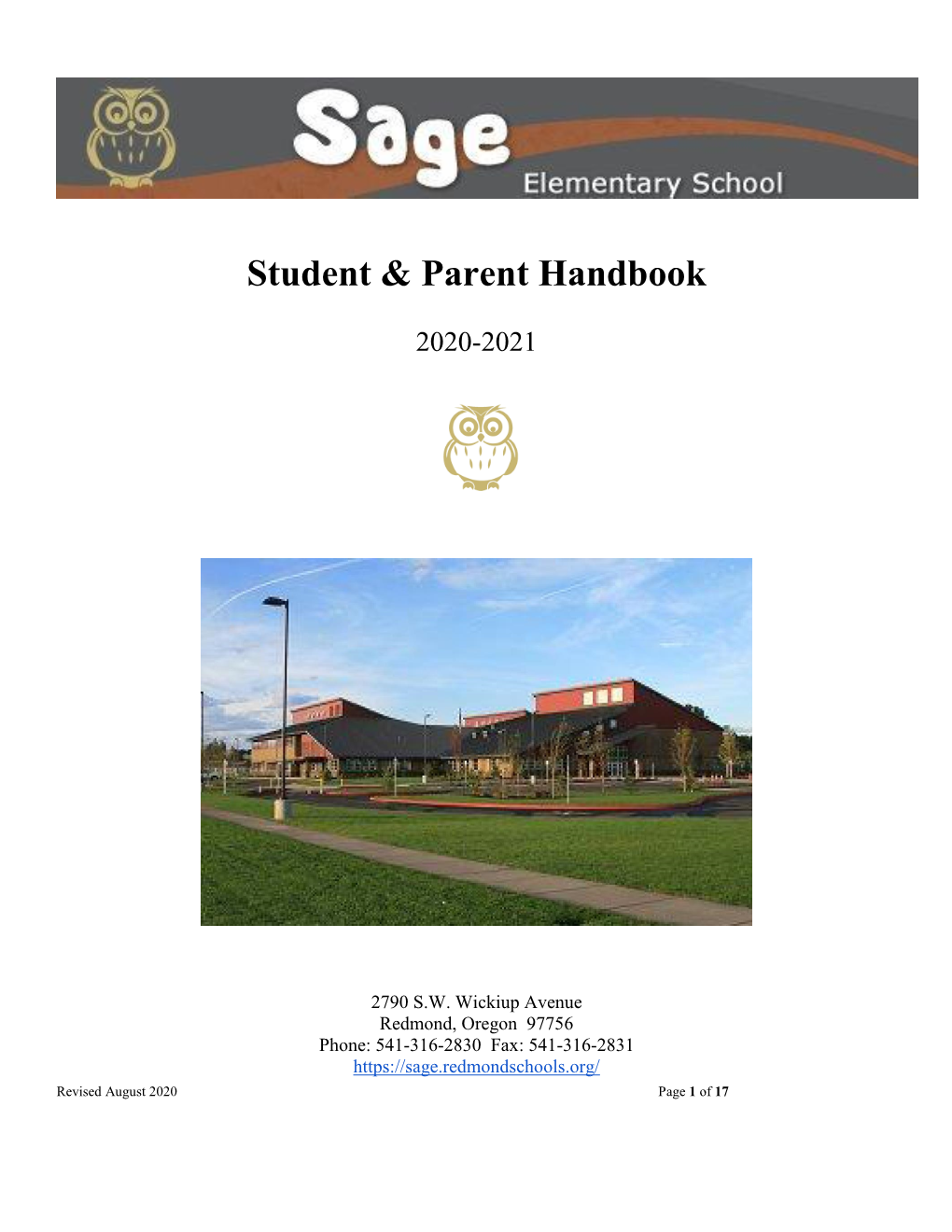 Student & Parent Handbook