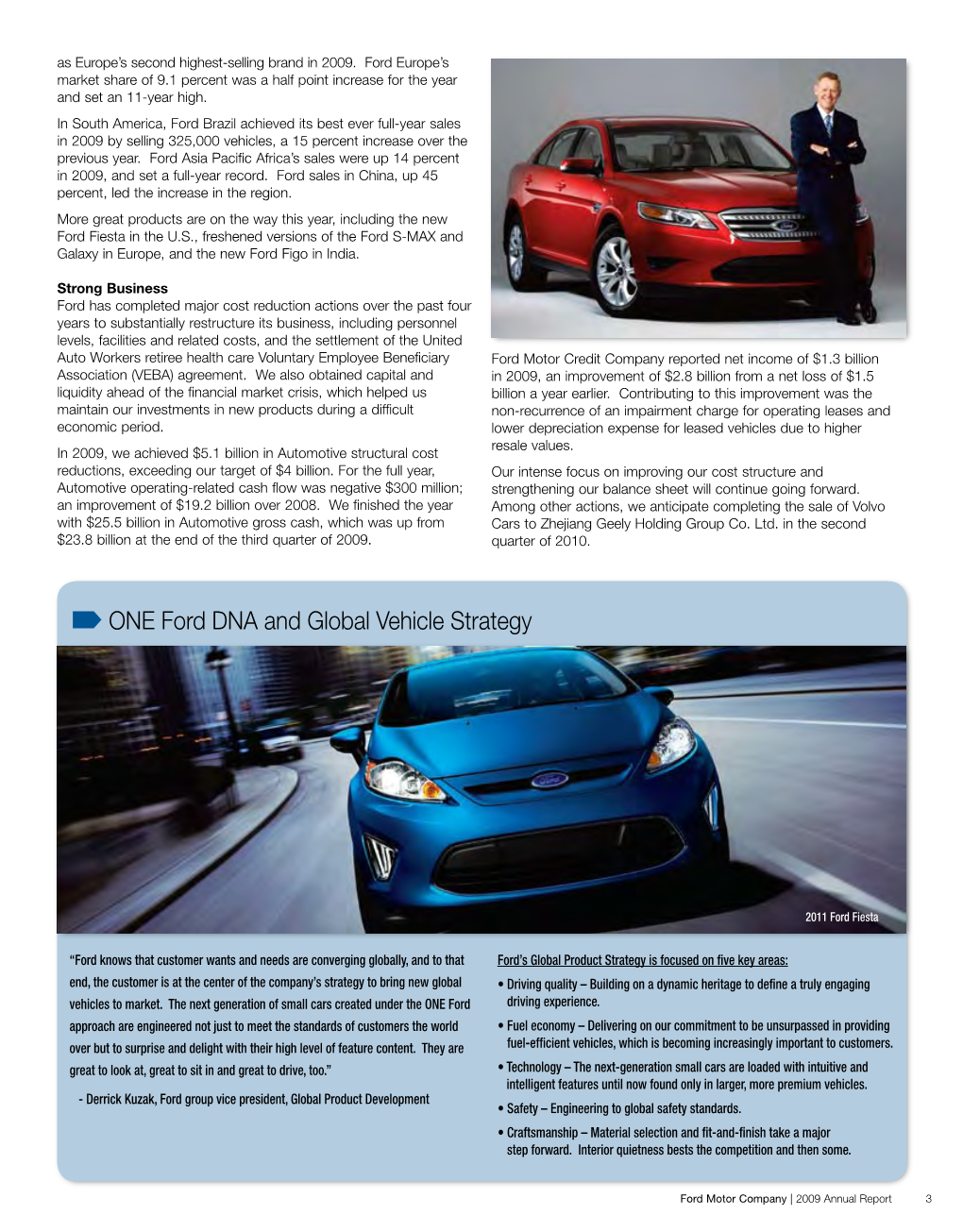 ´ONE Ford DNA and Global Vehicle Strategy