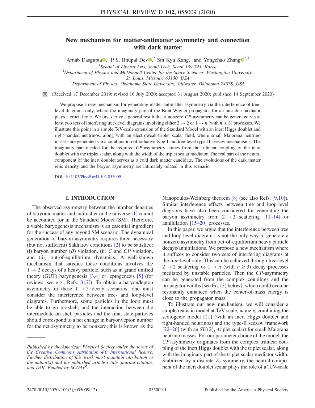 New Mechanism for Matter-Antimatter Asymmetry and Connection with Dark Matter