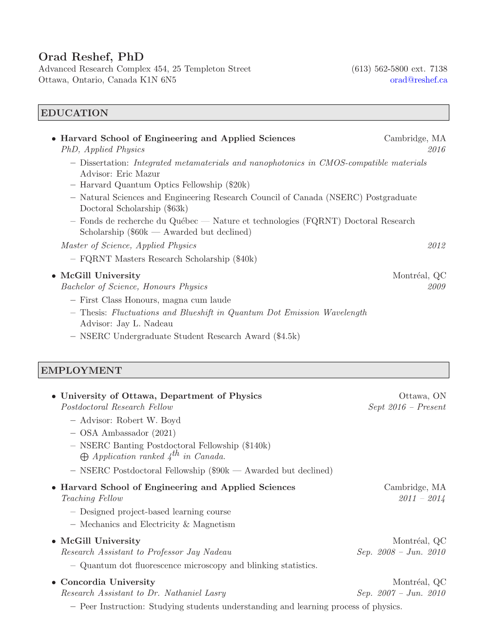 Curriculum Vitae (PDF)