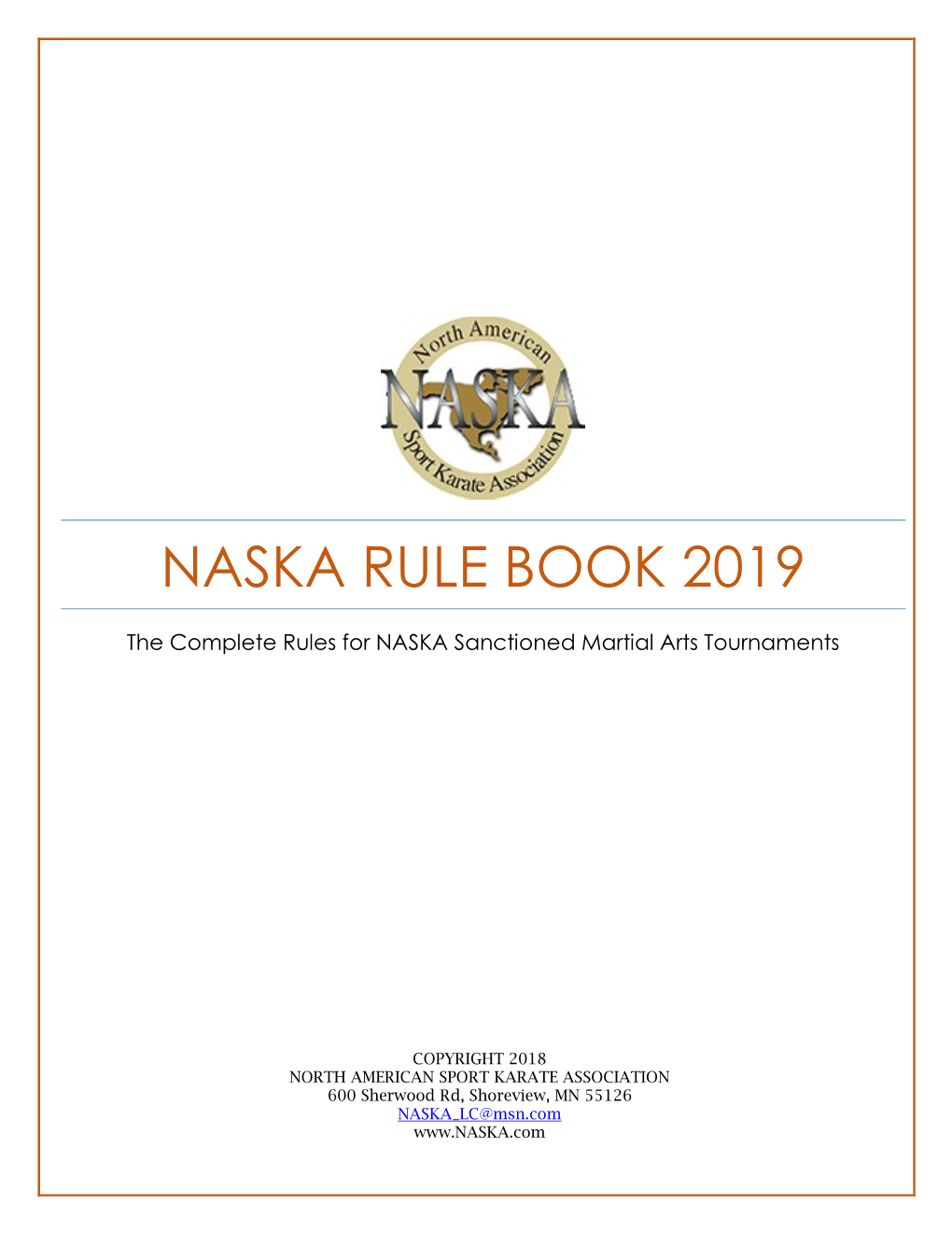 Naska Rule Book 2019