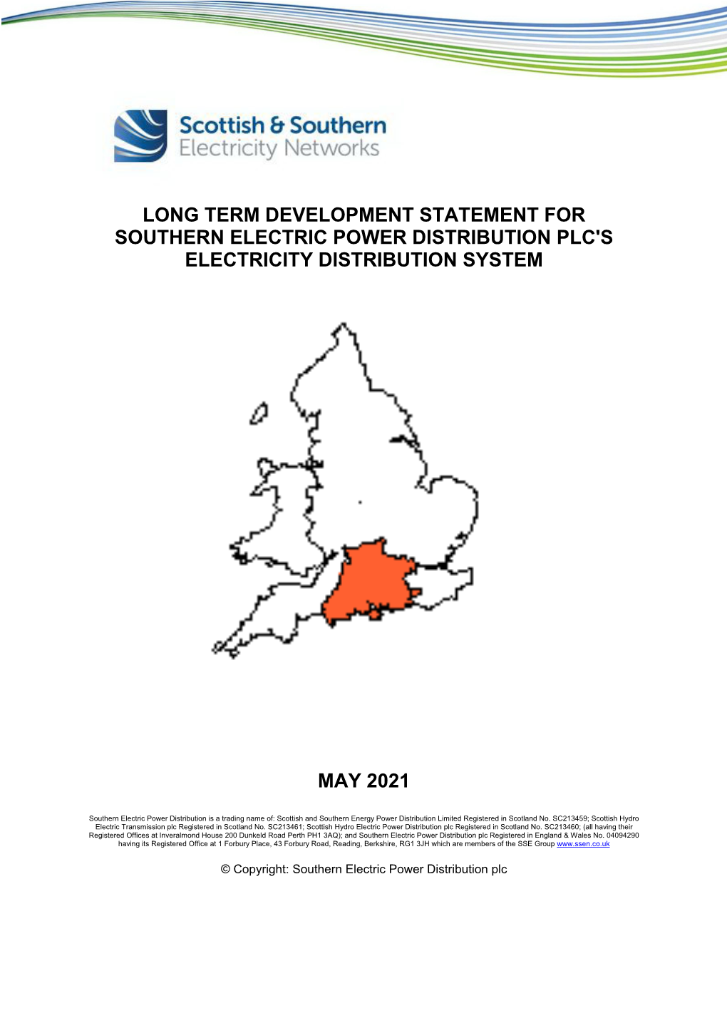 Southern Electric Power Distribution Plc Long Term Development Statement Foreword